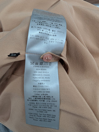 Brown And Salmon Single Sleeve Dress