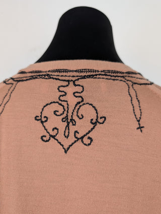 Beige Vest With Decoration Patterns