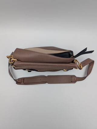 Small Puzzle Brown And Black Leather Bag