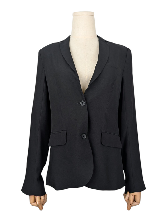 Black 2-Button Single Breast Blazer