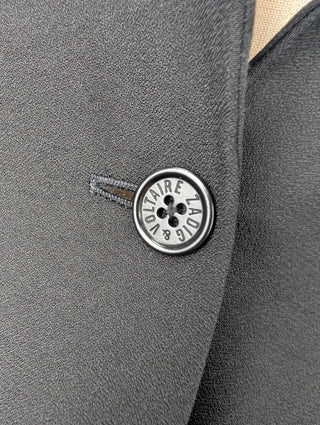 Black 2-Button Single Breast Blazer