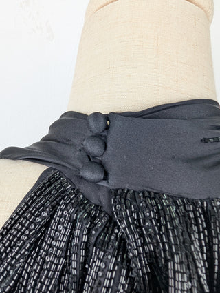 Black Beaded Long Gown