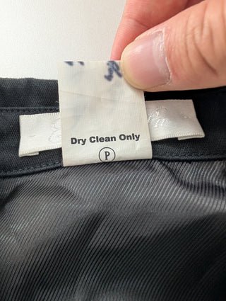 Black Cropped Jacket With Fringes