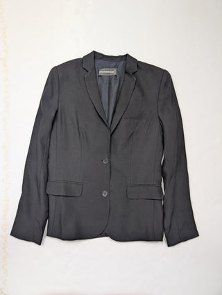Black 2-Button Single Breast Blazer