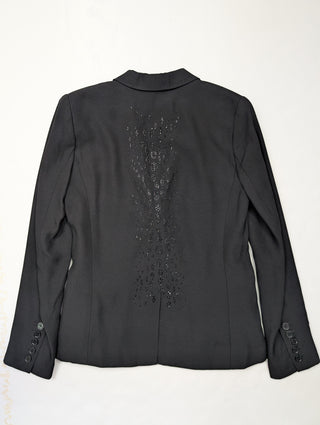 Black 2-Button Single Breast Blazer
