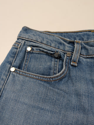 Blue Jeans With Ripped Ends