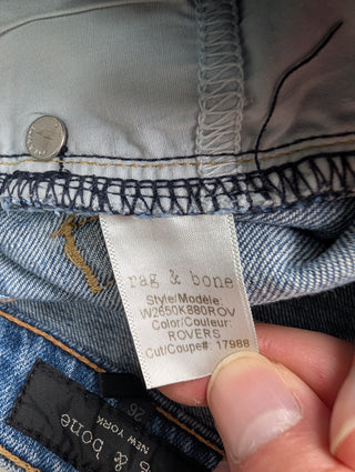 Blue Jeans With Ripped Ends