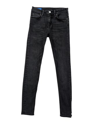 Charcoal Black Fitted Jeans
