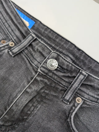 Charcoal Black Fitted Jeans