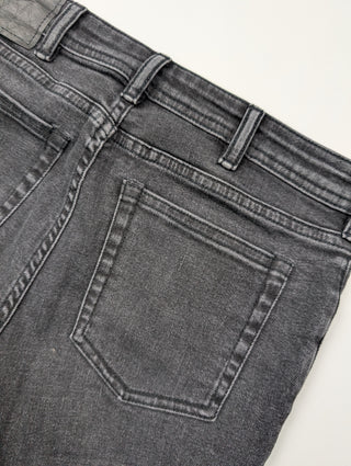 Charcoal Black Fitted Jeans