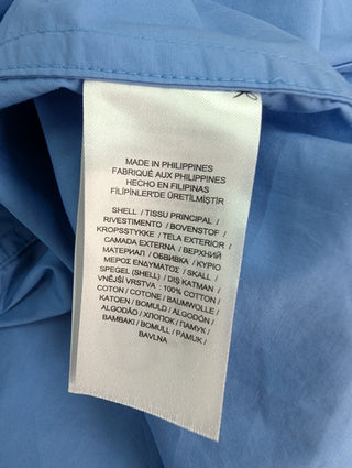 Light Blue Balloon Sleeves Shirt