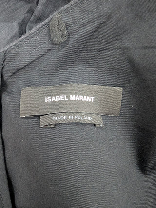 Black Blouse With Puffed Shoulders