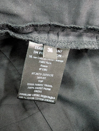 Black Blouse With Puffed Shoulders