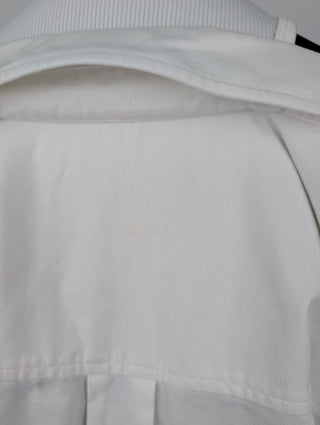 White Off-Shoulder Shirt With Inner Tank Top