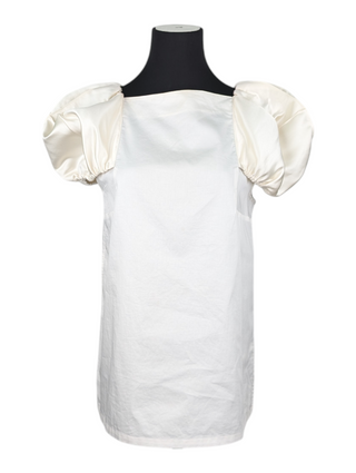 White Top With Puff Shoulders