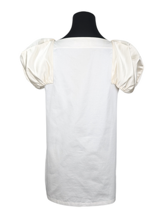 White Top With Puff Shoulders
