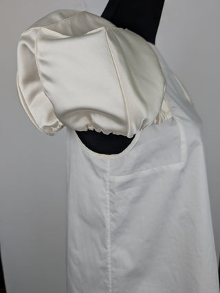 White Top With Puff Shoulders