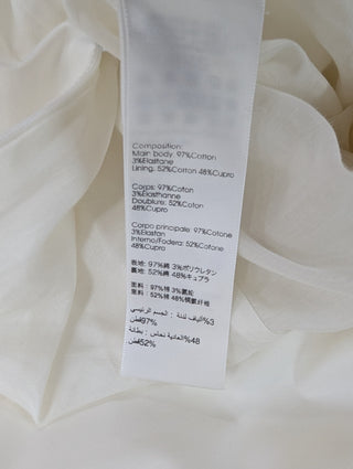 White Midi Skirt With Ruffles Wrap And Uneven End