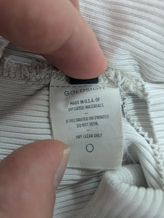 Beige V-Neck Body Suit