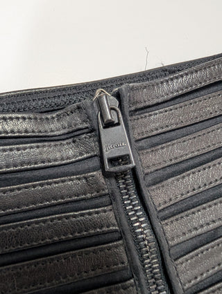 Black Leather Waist Belt