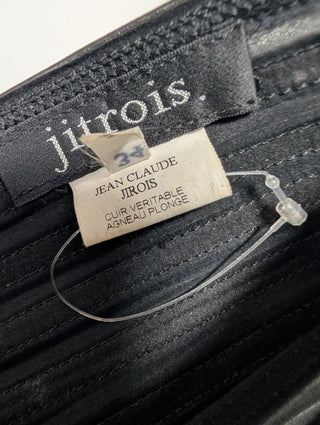 Black Leather Waist Belt