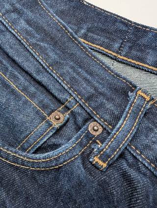 Blue Straight Leg Jeans