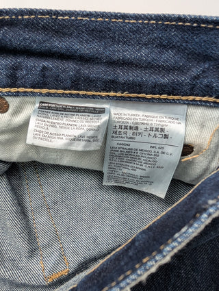 Blue Straight Leg Jeans