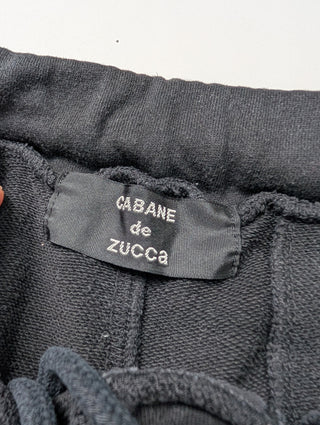 Black Joggers With Zipper Ends