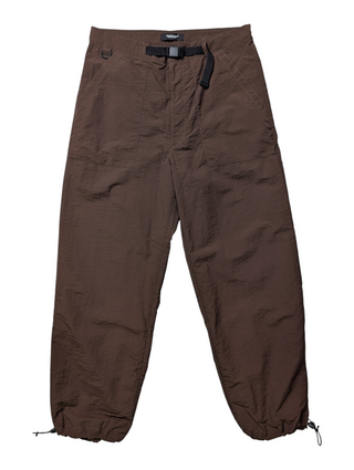 Brown Double Zip Hem Pants