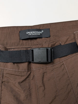 Brown Double Zip Hem Pants