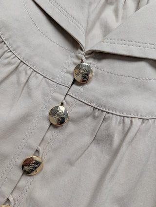 Beige Cropped Jacket