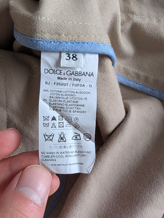 Beige Double Breasted Short Sleeve Shirt Jacket