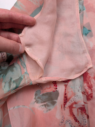 Pink Floral Skirt