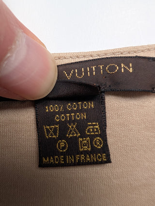 Beige Dress With Ruffle Collar