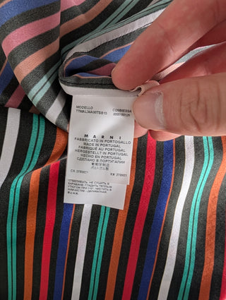 Striped Sleeveless Multicolor Top