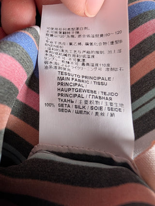 Striped Sleeveless Multicolor Top