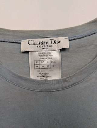 Light Blue T-Shirt With String Details