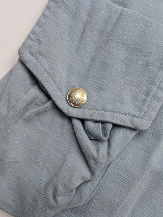 Light Blue T-Shirt With String Details