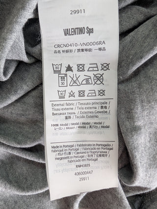 Grey Top With Lace Shoulders