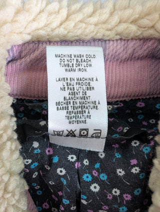 Pink Checkered Denim Jacket