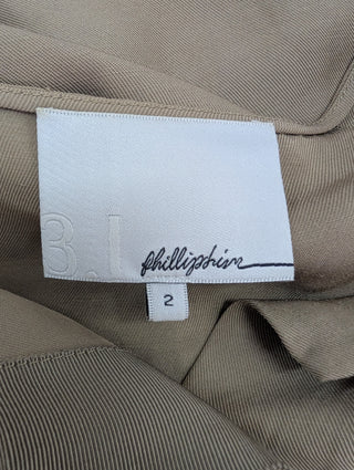 Beige Shirt Dress With Waistbelt