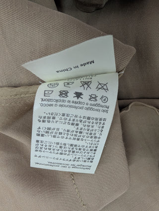 Beige Shirt Dress With Waistbelt