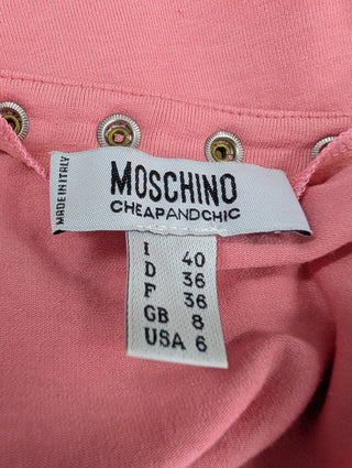 Pink Tank Top With Colorful Buttons