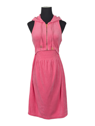 Pink Sleeveless Towel Sundress