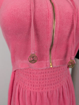 Pink Sleeveless Towel Sundress