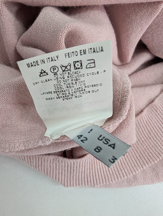 Pink Buttoned Sleeveless Top With Ruffle Collar