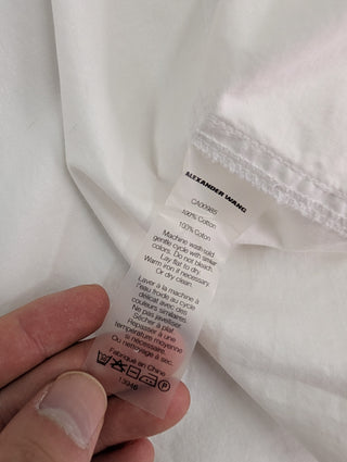 Off White Shirt with Buttoned Sleeve