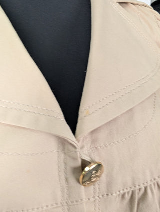 Beige Cropped Jacket