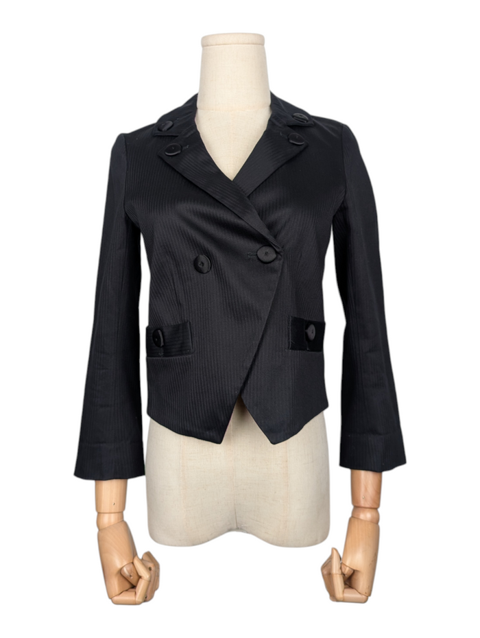 Black Double Breasted Blazer