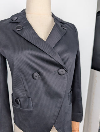 Black Double Breasted Blazer
